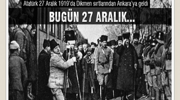 ATATÜRK'ün Ankara'ya gelişinin 102. Yıldönümü