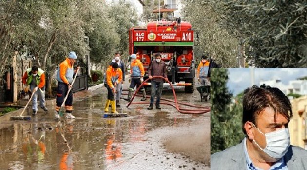 İsmail Yetişkin'in talimatıyla belediye ekipleri vatandaşların yardımına koştu. 