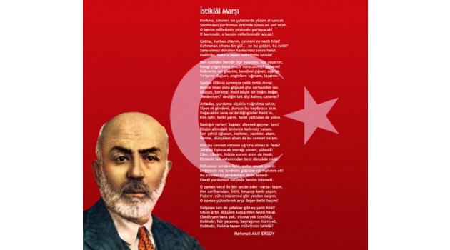 '' İSTİKLAL MARŞI’NIN 98. YILI KUTLU OLSUN”