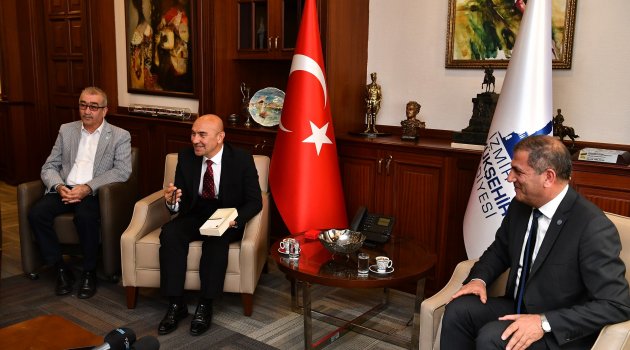 İYİ Parti İzmir İl Başkanı Hüsmen Kırkpınar, Başkan Soyer’i ziyaret etti