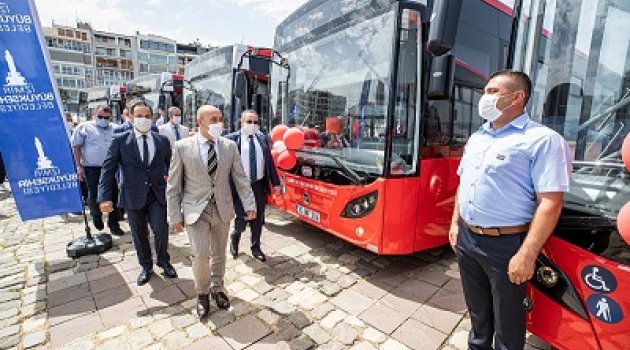 İzmir’de 16 yeni otobüs daha hizmete girdi