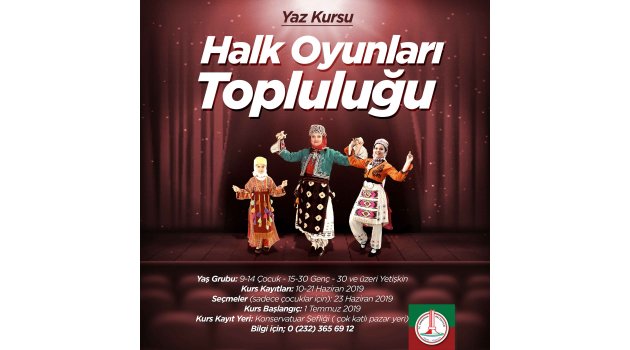 Karşıyaka Belediyesi’nden ücretsiz halk dansları kursu