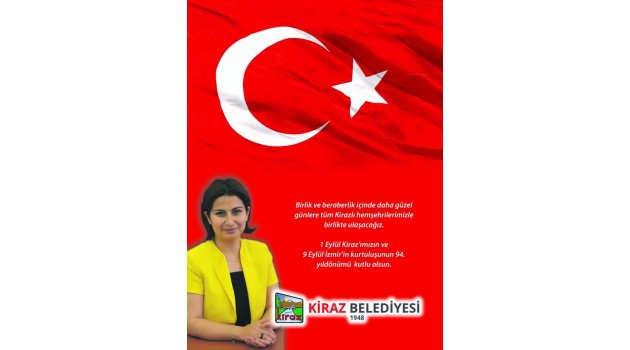 Kiraz Belediye Başkanı Saliha ÖZÇINAR 9 EYLÜL MESAJI