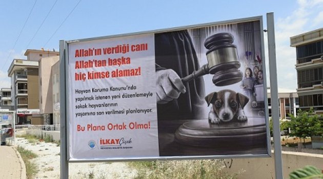 Menderes Billboardları Can Dostların Sesi Oldu