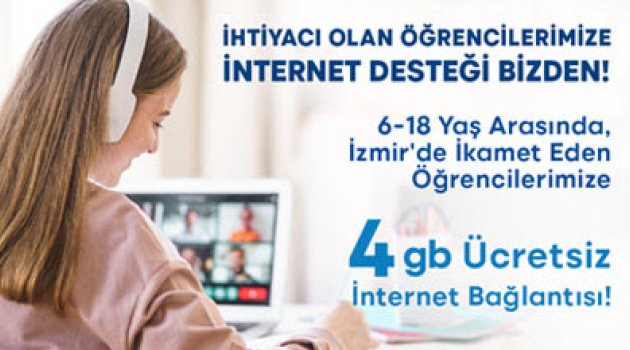 Öğrencilerimize  4 gb ücretsiz internet bağlantısı sağlıyoruz.