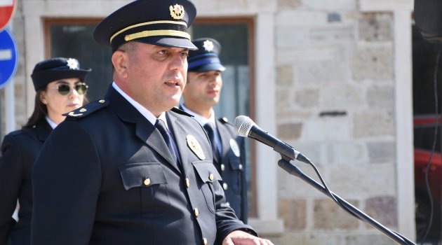 TÜRK POLİS TEŞKİLATININ KURULUŞ YILDÖNÜMÜ FOÇA’DA TÖRENLE KUTLANDI