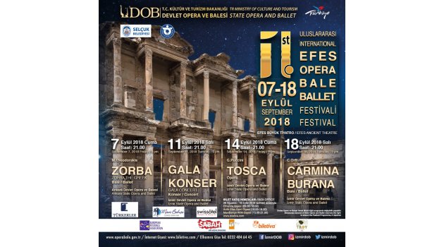 Uluslararası Opera ve Bale Festivali Efes’te başlıyor