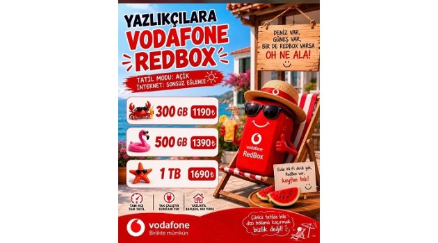 Yazlıkçılara VODAFONE REDBOX